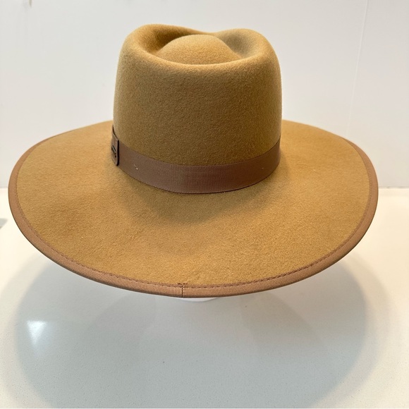 Brixton The Jo Rancher Brimmed Hat Sz Small‎ Tan Brown Australian Wool Felt main image 8